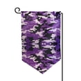 thumbnail image 1 of Purple Camouflage Garden Flag Double Sided Small Flag Yard Home Decorative Flags Banner 12.5 x 18 Inch Sharp Corner, 1 of 7