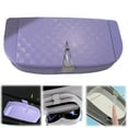 thumbnail image 1 of A Purple Car-Mounted Multi-Functional Glasses Case,Sunglasses Holder For Car Visor Car Sunglasses Holder Eyeglasses Storage Organizer Sunglasses Clip Hard Car Visor Sunglasses Case Auto Glasses Case, 1 of 9