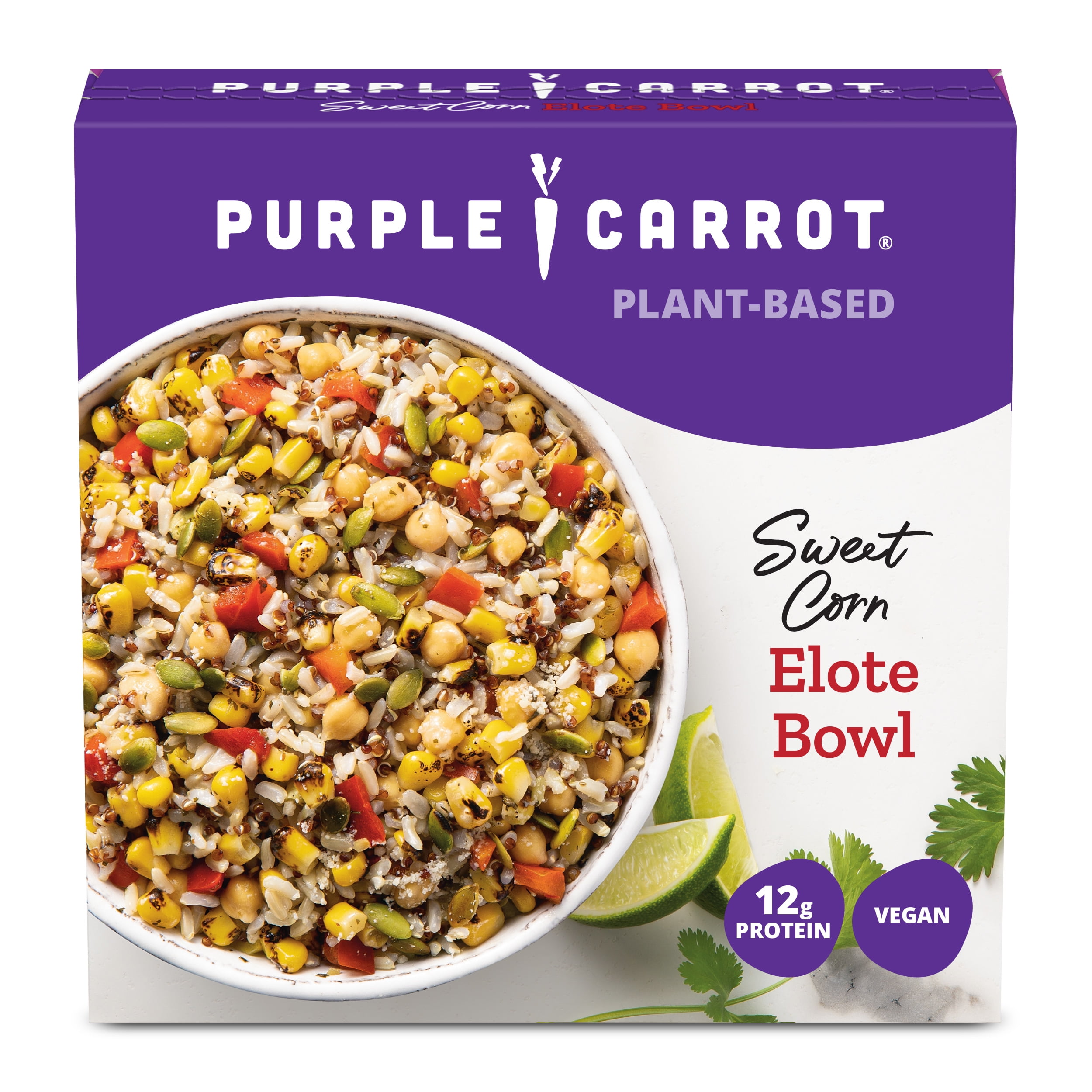 Purple Carrot Sweet Corn Elote Bowl, Frozen Meal, Vegan, 10.75 oz