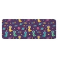 thumbnail image 1 of Purple Cartoon Dinosaurs Planets Stars Pattern Kitchen Rug Mat,Kitchen Runner Rugs Non Skid Washable,Decorative Kitchen Floor Mats for Kitchen,Sink,Laundry,17"x47.2", 1 of 7