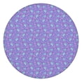 thumbnail image 1 of Purple Cartoon Narwhal Pattern Round Fitted Tablecloth with Elastic Edge,Dining Table Cover Waterproof,Outdoor Round Tablecloth for Camping,Dining,Indoor and Outdoor, 1 of 7