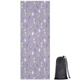 thumbnail image 1 of Purple Cartoon Unicorn Rainbow Cloud Moon Lollipop Hot Yoga Mat Towel Non Slip for Hot Yoga - Quick-Drying Yoga Mat Cover with 4 Corner Pockets with Travel Bag - Hot Yoga Towel Non Slip 70"x26", 1 of 6