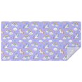 thumbnail image 1 of Purple Cartoon Unicorn Rainbow Cloud Star Rectangle Tablecloth 60"x120",Waterproof Polyester Rectangle Table Cloth, Wipeable Spillproof Polyester Tablecloth for Dining, Camping, Indoor and Outdoor, 1 of 5