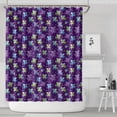 thumbnail image 1 of Purple Cartoon Unicorn Star Pattern Shower Curtain 72"x84" ,Bathroom Decorative Shower Curtains Set with 12 Hooks,Modern Waterproof Washable Shower Curtain, 1 of 6
