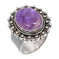 thumbnail image 1 of Purple Charoite - Siberia 925 Sterling Silver Ring All Ring Size Available, Statement Ring, Adjustable Ring, Oval Ring, Purple Ring, 1 of 4