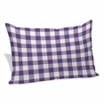 thumbnail image 1 of Purple Checkered Pillow Protectors with Zipper Standard Size, Farmhouse Buffalo Plaid Soft Brushed Microfiber Breathable Throw Pillow Covers, Pillowcase for Couch Sofa Bedroom Living Room 20"x26", 1 of 9