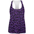 thumbnail image 1 of Purple Cheetah Print All Over Womens Racerback Tank Top, 1 of 1