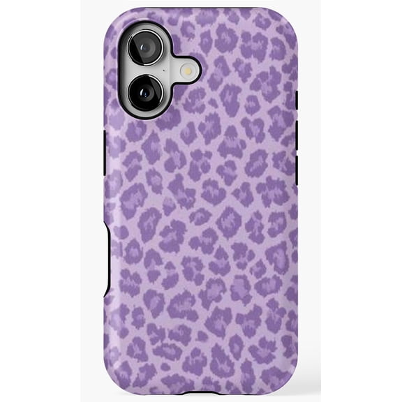 Purple Cheetah Print Skin Phone Case for iPhone 11 12 13 14 15 16 17 Pro Max