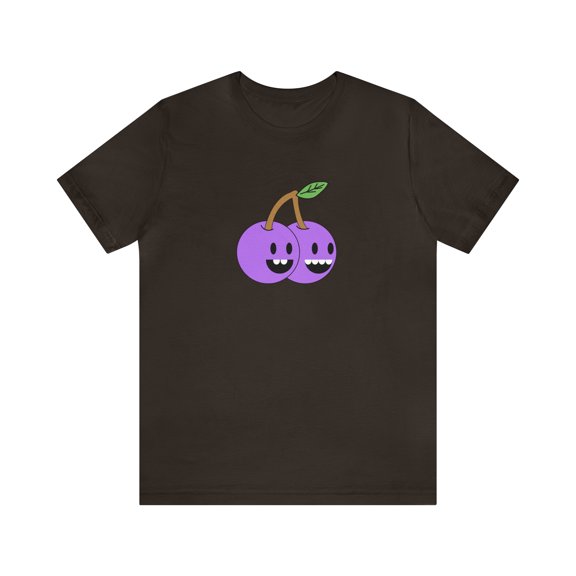 Purple Cherry Funny Tee