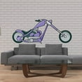 thumbnail image 1 of Purple Chopper Sticker - 36 Inches, 1 of 1