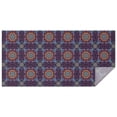 thumbnail image 1 of Purple Circular Floral Pattern Rectangle Tablecloth 60"x120",Waterproof Polyester Rectangle Table Cloth, Wipeable Spillproof Polyester Tablecloth for Dining, Camping, Indoor and Outdoor, 1 of 6