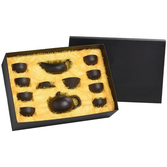 Purple Clay Tea Setpot CupPackage Company Business Gift Kung Fu Set