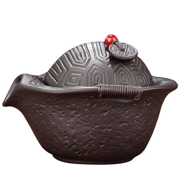 Purple Clay Teapot, Kung Fu Tea Set Traditional Porcelain Handmade, One-Handed Jug, Heat Resistant for Tea Tasting, Brewing Tea