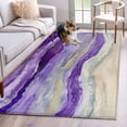thumbnail image 1 of Purple Coastal Runner Rug 2.7x5 FT, Non Slip Entryway Carpet, Summer Beach Nautical Abstract Art Washable Soft Floor Carpet Entrance Mat Non-Shedding Throw Rug for Hallway Laundry Room Bedside, 1 of 9