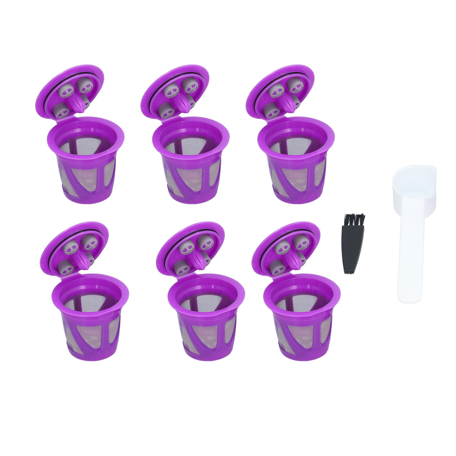 Purple Coffee Capsule Shell Stainless Steel Reusable Capsule Filter for ...