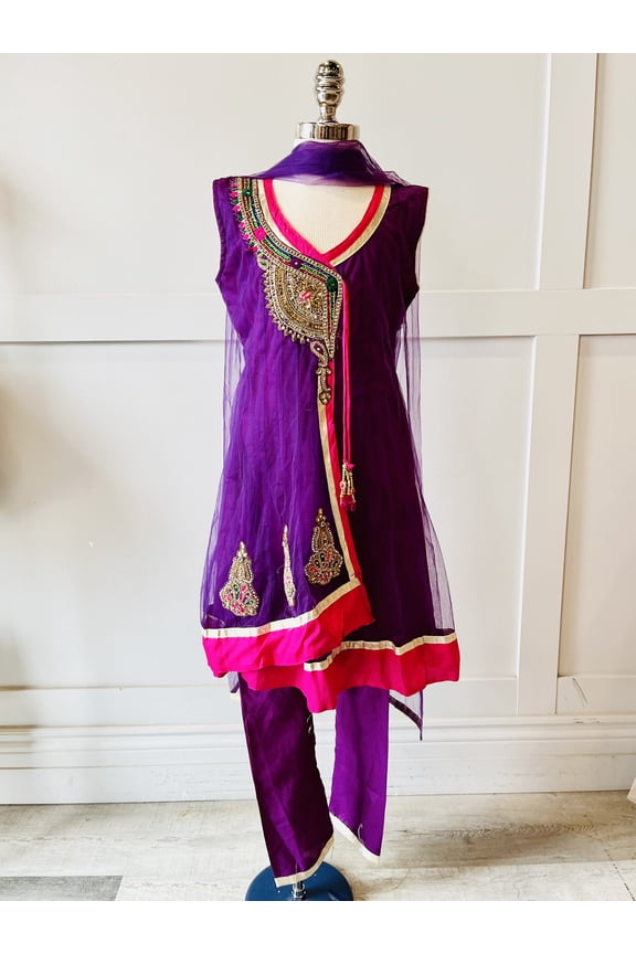 Purple Color Anarkali Dress