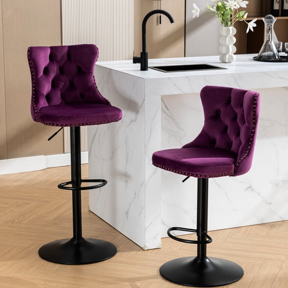 Purple Color - Swivel Function - In Home Entertainment Zones - Comfortable Sitting