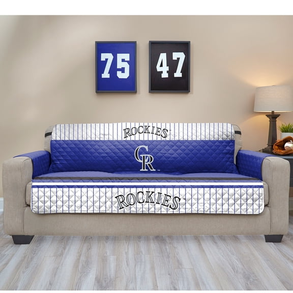 Purple Colorado Rockies Sofa Protector