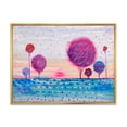 thumbnail image 1 of Purple Coloured Tree Impression Landscape II 20 in x 12 in Framed Photography Canvas Art Print, by Designart, 1 of 5