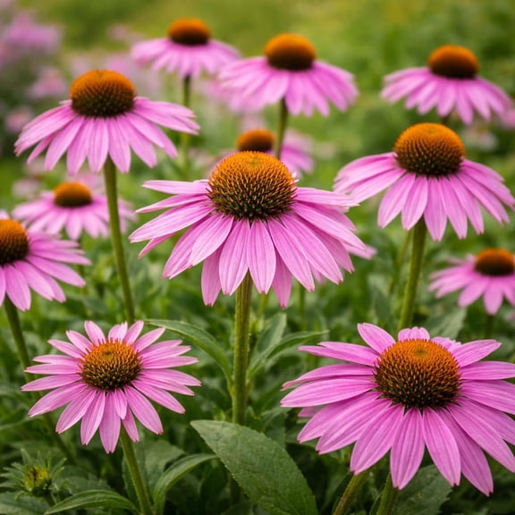 Purple Coneflower Plug (Echinacea purpurea) Hardy Native Perennial Pollinator-Friendly Wildflower Full Sun Garden Plant (5 plugs)