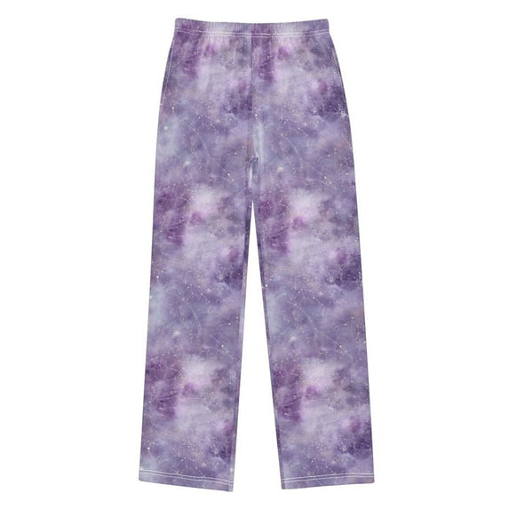 Purple Constellation Sky Pajama Pants Soft and Lightweight Elastic Waistband Pajama Pants