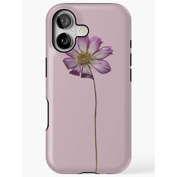 Purple Cosmos Flower Tough Phone Case for Apple iPhone Series, Polycarbonate and TPU