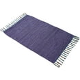 thumbnail image 1 of Purple Cotton 2x3' Handwoven Door Mat Rug for Entryway Kitchen - Reversible & Machine Washable, 1 of 5