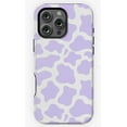 thumbnail image 1 of Purple Cow Print Animal Pattern Phone Case for iPhone 16 15 14 13 12 11 Pro Max, 1 of 2