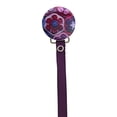 thumbnail image 1 of Purple Crochet Flowers Pacifier Clip with Matching Ribbon, 1 of 1