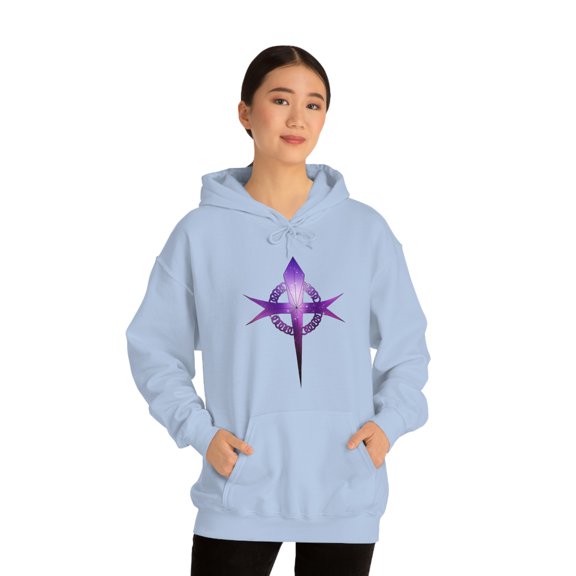 Purple Cross Hoodie