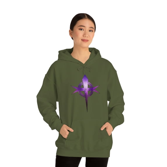 Purple Cross Hoodie