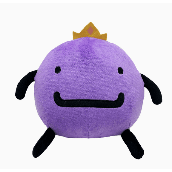 Purple Crown-Shaped Plush Pillow - Cartoon Smiley Face Home Decor Cushion