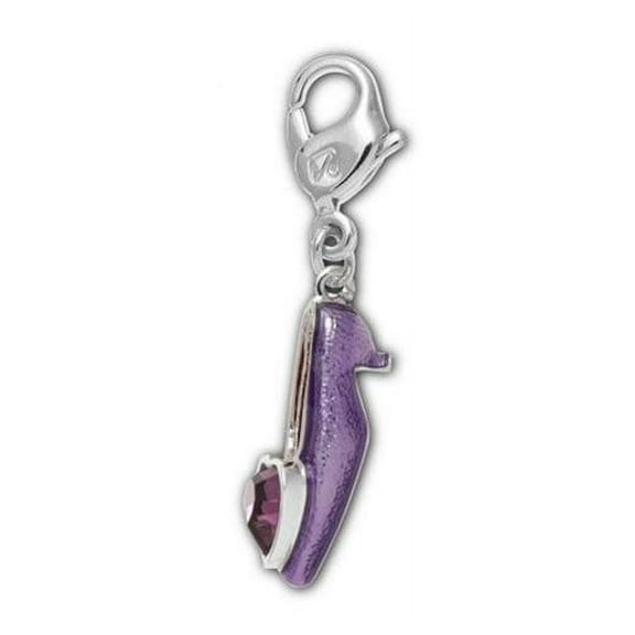 Purple Crystal Charm FLAT SHOE AMETHYST #1111119