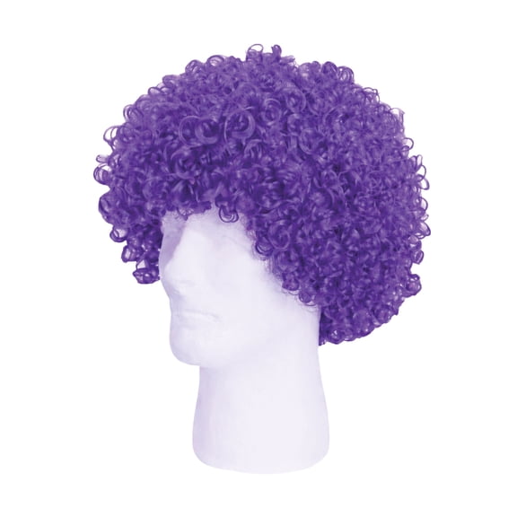 Purple Curly Wigs, One Size Fits Most, Pack of 2