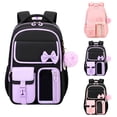 thumbnail image 1 of Purple Cute Backpack, 17-Inch Bookbag for Middle & Elementary School,Backpack for them Ages 6-16, 1 of 7