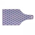 thumbnail image 1 of Purple Cutting Board, Retro Style Innovative Abstract Squares Pattern Modern Design Graphic Print, Tempered Glass Cutting and Serving Board, Wine Bottle Shape, Violet and White, by Ambesonne, 1 of 1