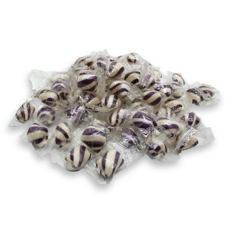 Purple Cylinder Shaped Grape Mint Candy Twists - 2 lbs.