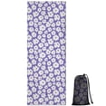 thumbnail image 1 of Purple Daisy Flower Pattern Hot Yoga Mat Towel Non Slip for Hot Yoga - Quick-Drying Yoga Mat Cover with 4 Corner Pockets with Travel Bag - Hot Yoga Towel Non Slip Grip Moisture Wicking Sweat 70"x26", 1 of 6