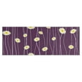 thumbnail image 1 of Purple Daisy Flower Wavy Lines Pattern Kitchen Rug Mat,Kitchen Runner Rugs Non Skid Washable,Decorative Kitchen Floor Mats for Kitchen,Sink,Laundry,17"X47", 1 of 5