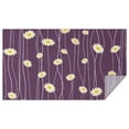 thumbnail image 1 of Purple Daisy Flower Wavy Lines Pattern Rectangle Tablecloth 60"x102",Waterproof Polyester Rectangle Table Cloth, Wipeable Spillproof Polyester Tablecloth for Dining, Camping, Indoor and Outdoor, 1 of 6