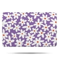 thumbnail image 1 of Purple Daisy Flower White Blooms Pattern Bathroom Rugs Mat,Non Slip Microfiber Bathroom Rug,Rubber Backing,Soft Bathroom Mats for Bathroom Floor,Tub and Shower,17x27in(43x68cm), 1 of 5