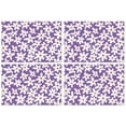 thumbnail image 1 of Purple Daisy Flower White Blooms Pattern Summer Placemats Table Placemats Set Of 4-Linen Kitchen Washable Placemats Table Mats 11.8"x17.7" Non-Slip Heat Resistant, 1 of 6