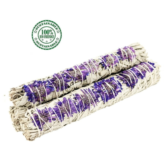 Purple Daze 9" Smudge Stick Bundle for Cleansing, Energy Clearing, Smudging, & Positive Vibes