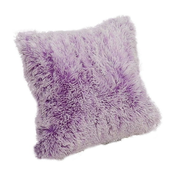 Purple Purple Plaid Throw Pillow Cover 18X18 Inch Decorative For Sofa Chair Indoor Outdoor Use Soft Durable Fabric With Hidden Zipper