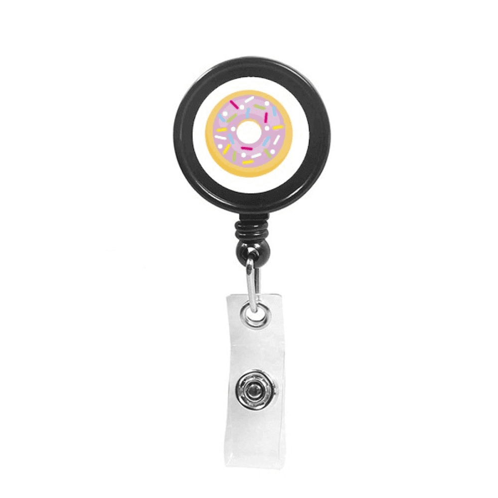 Purple  Dessert Sweet Food Retractable Keychain Badge Holder ID Badge