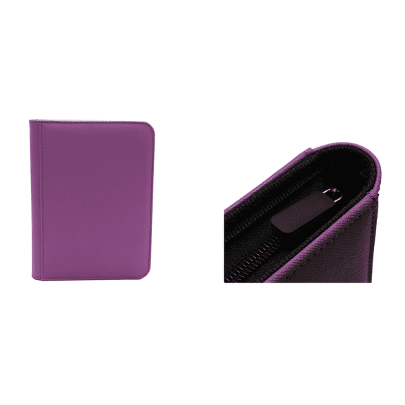Purple Dex Protection Zip Binder 4 High Quality Card Storage Zipper Binder
