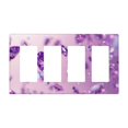 thumbnail image 1 of Purple Diamonds Falling Switch Cover Decorative Wall Plate / 4-Gang 4-Decor / Standard Size 4.5x8 in, 1 of 5