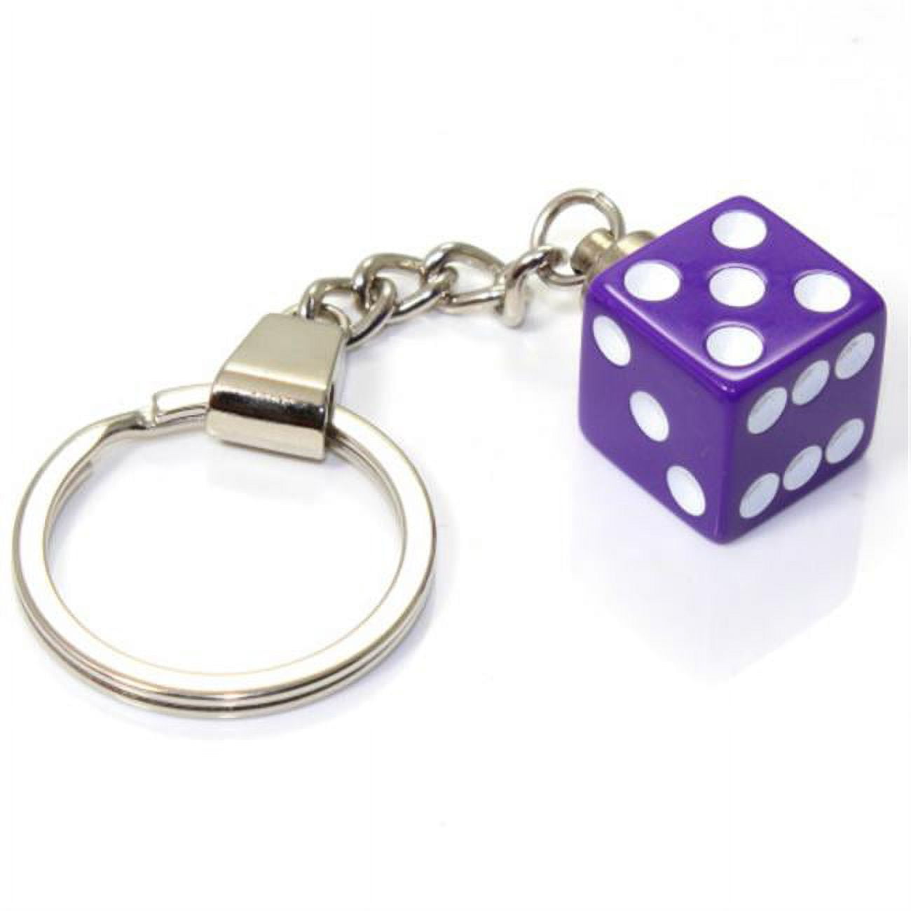 Purple Dice Keychain - Walmart.com