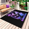 thumbnail image 1 of Purple Dinosaur Outdoor Rug 5x8 Ft, Non Slip Washable Area Rug, JUST A Boy Who Loves Dinosaur Jungle Animals Patio Rugs Carpet Runner, Large Floor Mat for Indoor/Outdoor Deck Porch Camping, 1 of 8