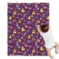 thumbnail image 1 of Purple Dinosaurs Dino Roar Pattern Blanket,Comfortable Soft Lamb Wool Throw Blanket,All Season,Warm Lightweight Blankets for Sofa Bed Couch Living Room Chair,30"x40", 1 of 4